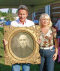 Carlo & Cristina Ravalli with portrait of Fr. Ravalli