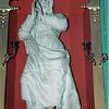 Fr. Ravalli carved the statue of St. Mary from two pieces of wood . He used berry juice to stain the gown.