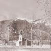 An early photo of the Chapel and grounds.