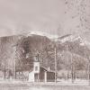 An early photo of the Chapel and grounds.