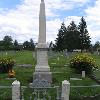 Monument at the gravesite of Fr. Ravalli was purchased by a collective effort of the people of Montana to honor his memory.