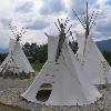 Salish encampment in DeSmet Park.