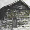 Fr. Ravalli's cabin in 1975 prior to restoration work.