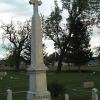 Fr. Ravalli is buried in the cemetary at the Mission.  The monument was purchased with monies from  contributions from people throughout the State of Montana to honor his memory.