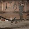 Tool chest and some of the tools used by Fr. Ravalli in his carpentry and scupltures.