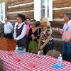 An outdoor dinner was held to welcome the Ravalli's.