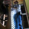 Carlo ringing the Old Mission bell.